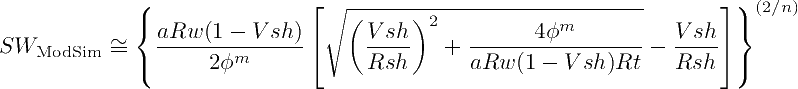 Second variation of the Modified Simandox Equation