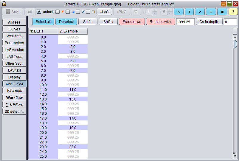 Table cell curve output showing which cell counts are prime numbers