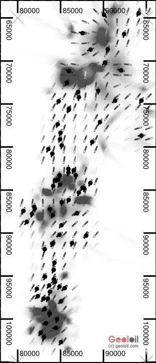 Stress tensor turbulence estimation map 