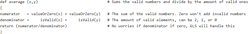 GeolOil GLS Script example to define a function