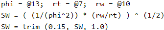 GeolOil GLS equivalent short script in stream mode